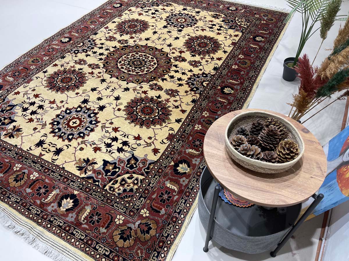 El Dokuma Afgan Bilicik İnce Dokuma Yün Halı (200x300 cm) - Görsel 2