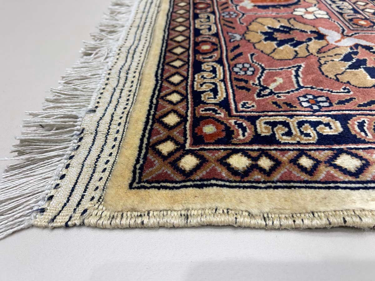 El Dokuma Afgan Bilicik İnce Dokuma Yün Halı (200x300 cm) - Görsel 10
