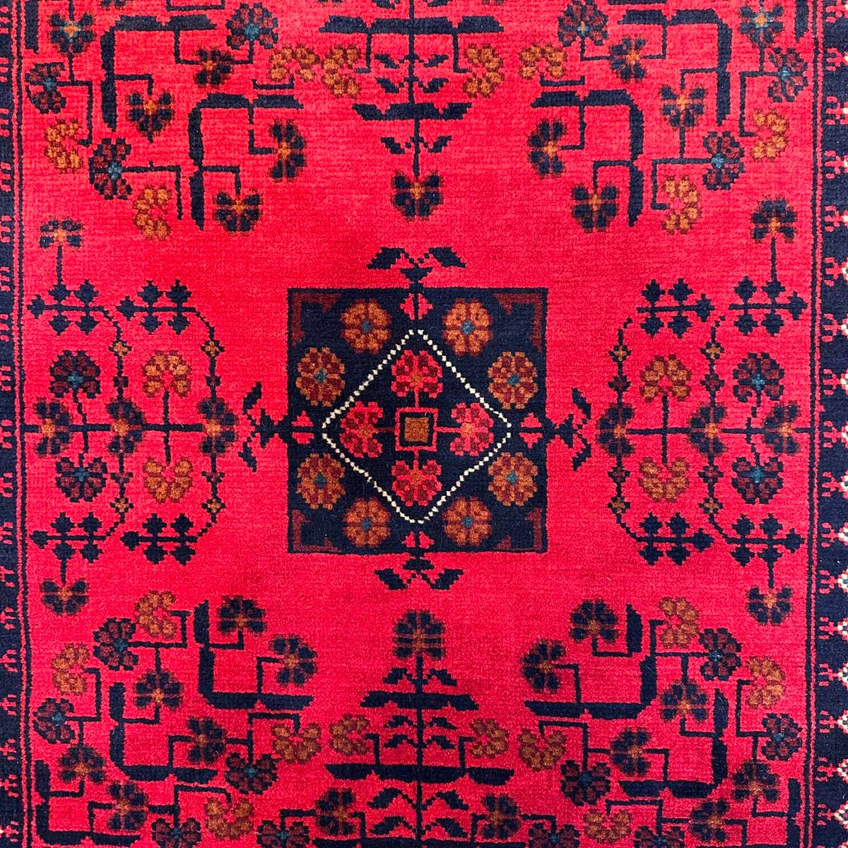 El Dokuma Afgan Khal Mohammadi Yün Halı (90x150 cm) - Görsel 2