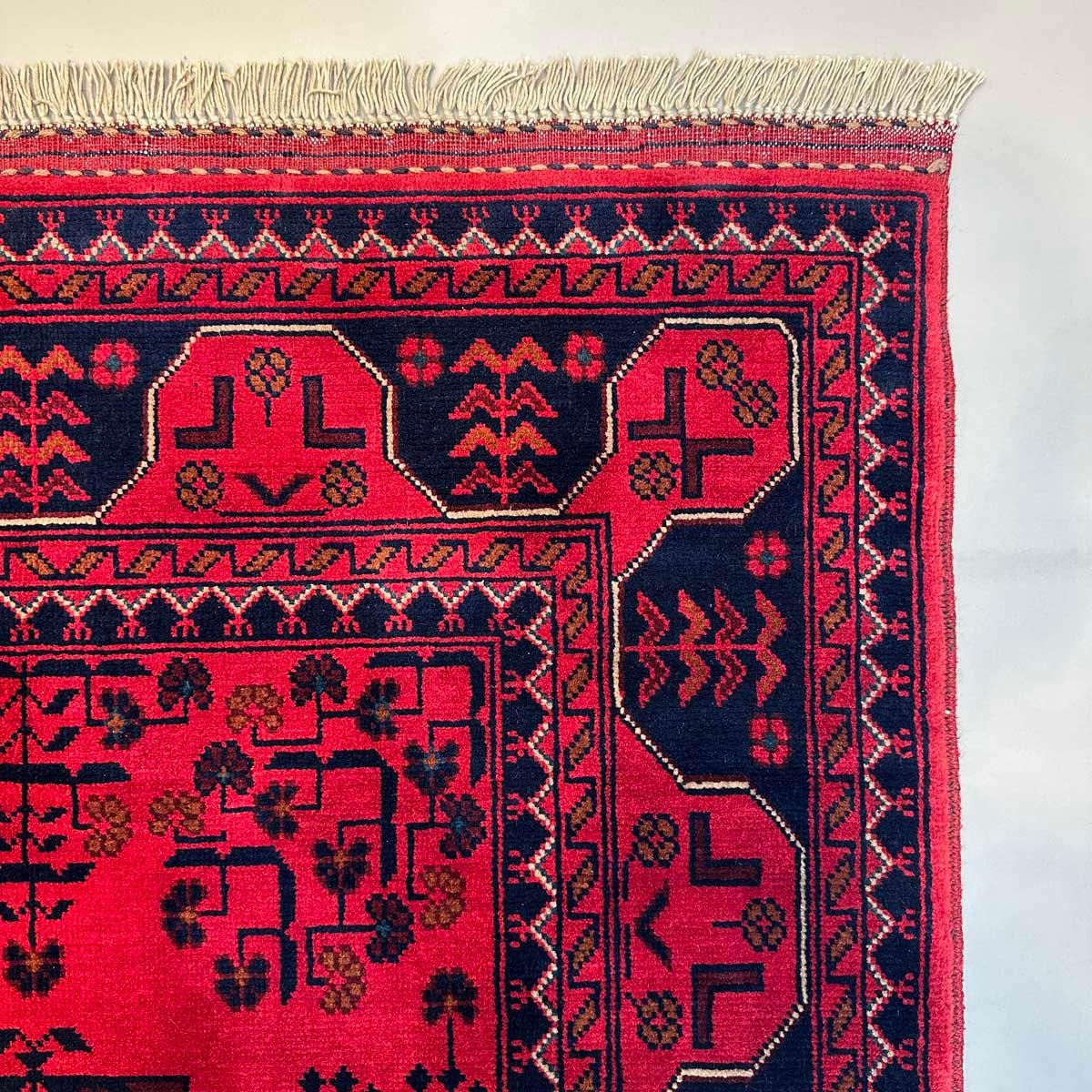 El Dokuma Afgan Khal Mohammadi Yün Halı (90x150 cm) - Görsel 8