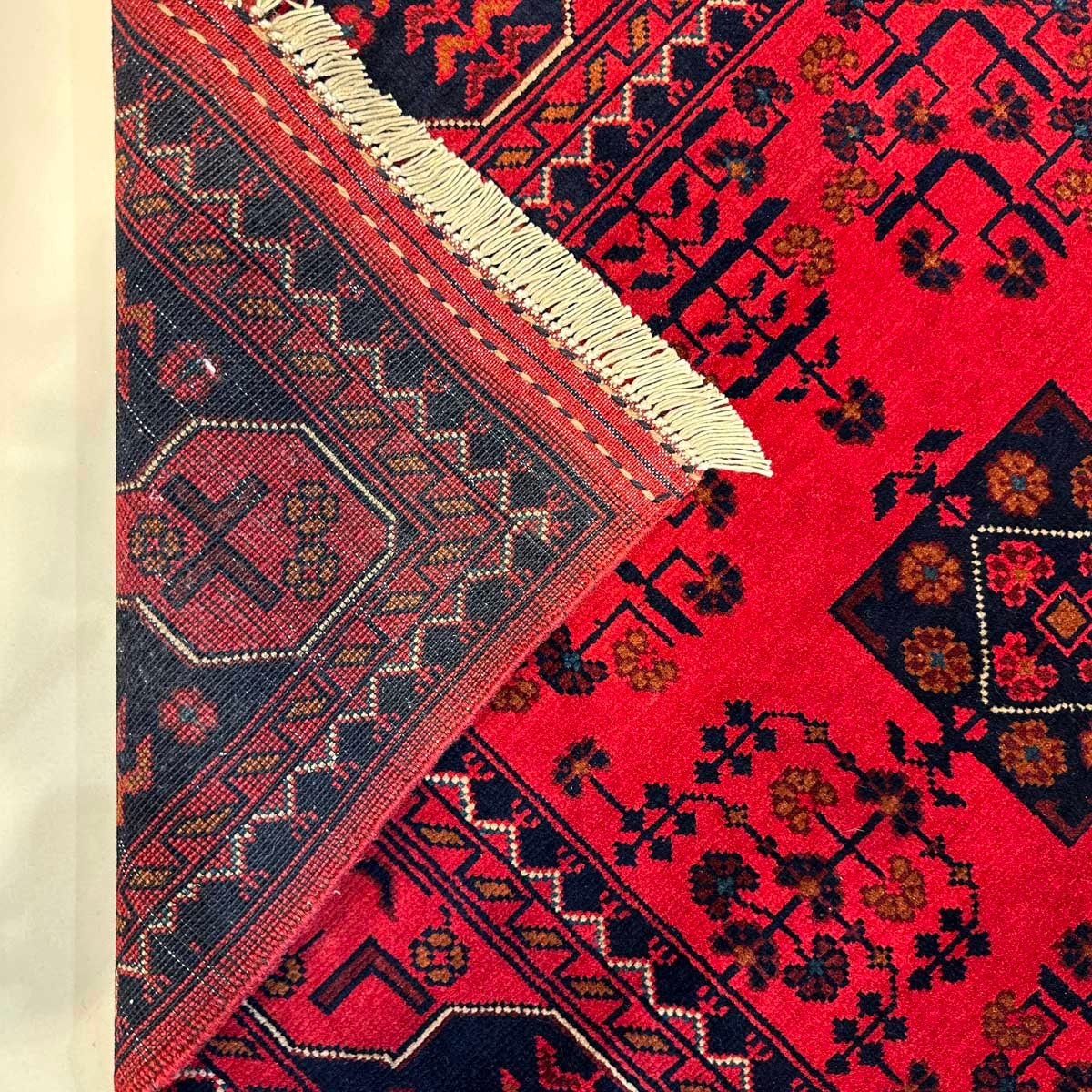 El Dokuma Afgan Khal Mohammadi Yün Halı (90x150 cm) - Görsel 6