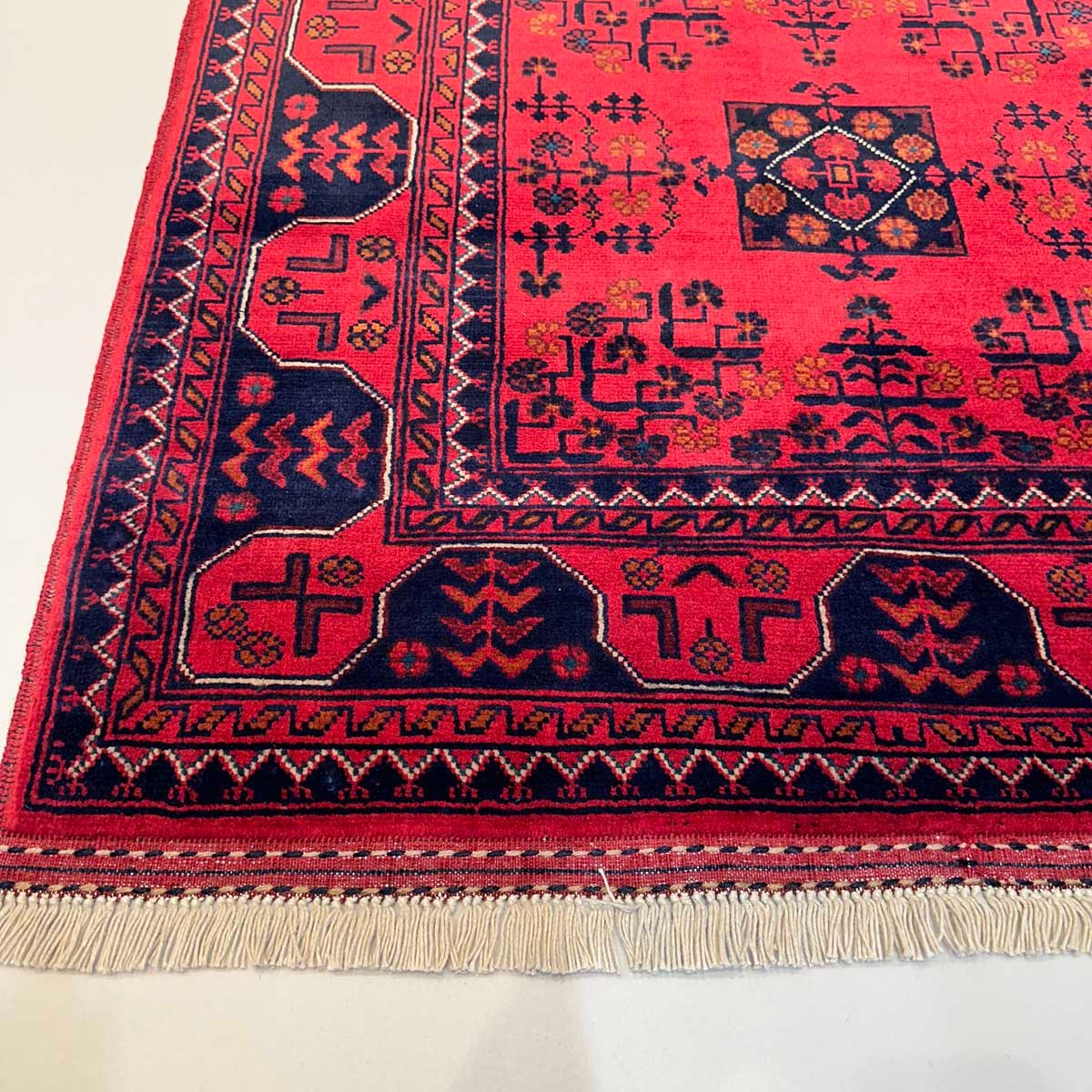 El Dokuma Afgan Khal Mohammadi Yün Halı (90x150 cm) - Görsel 4