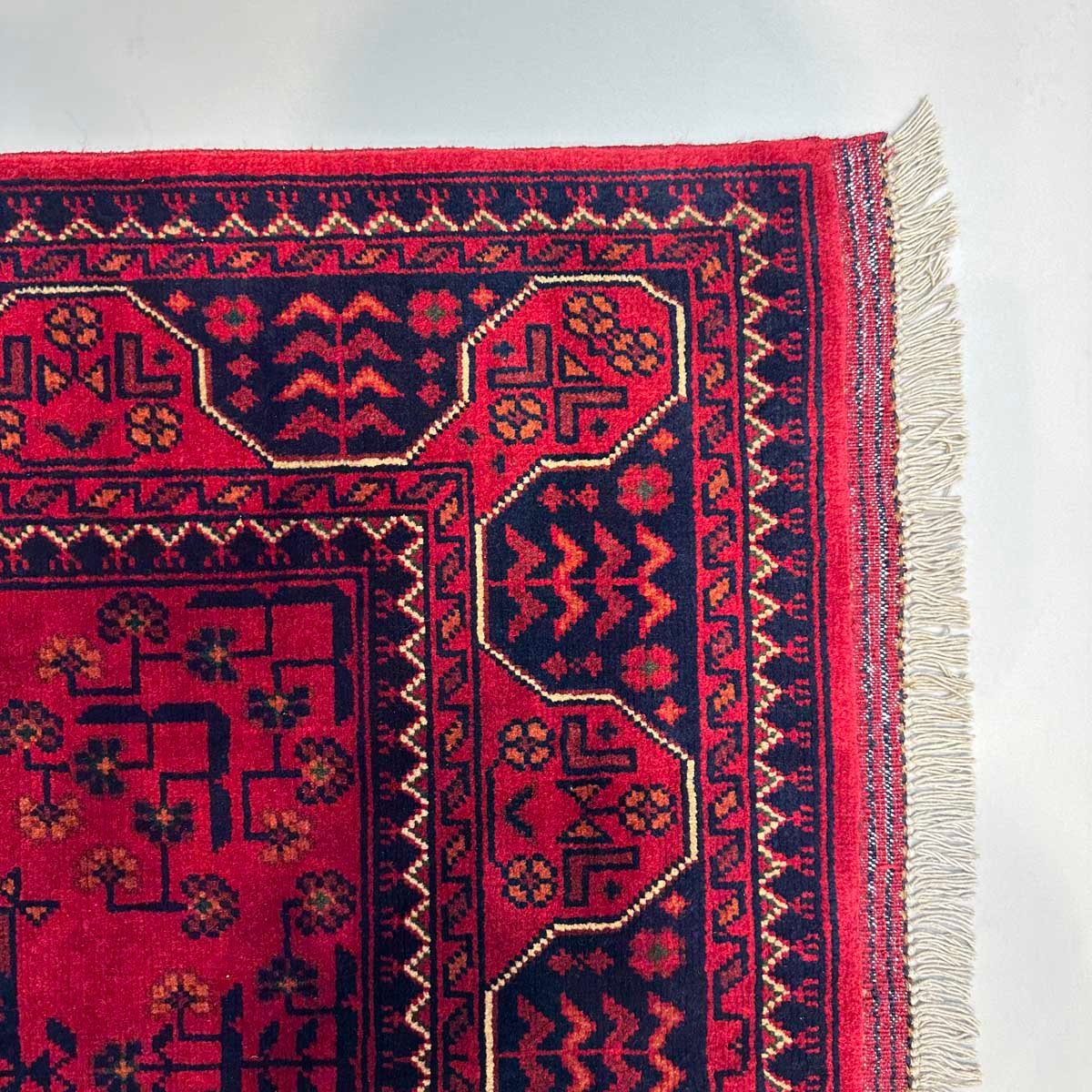 El Dokuma Afgan Khal Mohammadi Yün Halı (85x140 cm) - Görsel 7