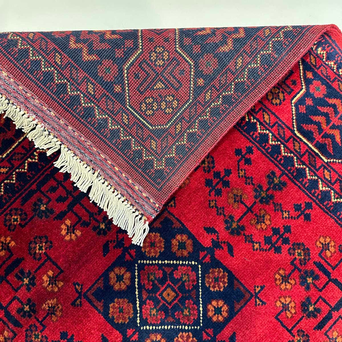 El Dokuma Afgan Khal Mohammadi Yün Halı (85x140 cm) - Görsel 4