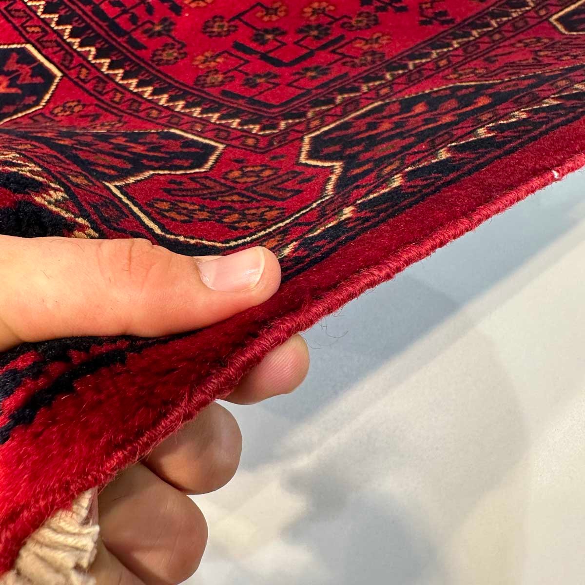 El Dokuma Afgan Khal Mohammadi Yün Halı (85x140 cm) - Görsel 8