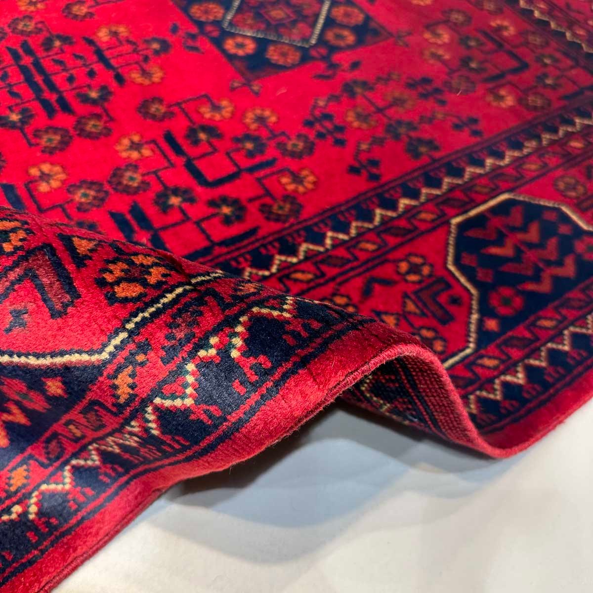 El Dokuma Afgan Khal Mohammadi Yün Halı (85x140 cm) - Görsel 3