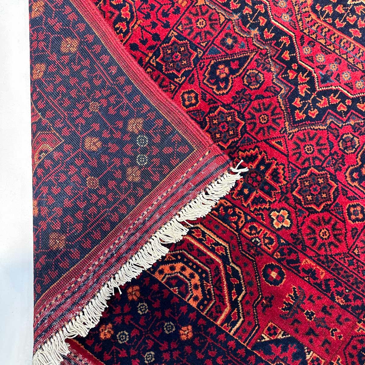 El Dokuma Afghan Memlük Yün Halı (100x150 cm) - Görsel 5