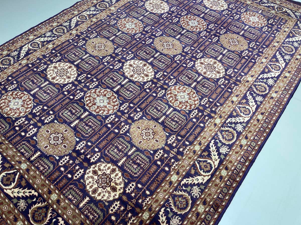 El Dokuma Afgan Bilicik İnce Dokuma Yün Halı (200x300 cm) - Görsel 7