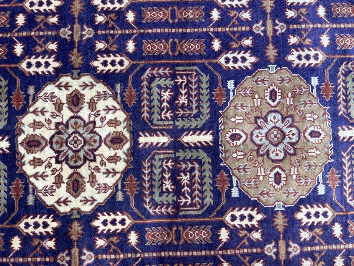 El Dokuma Afgan Bilicik İnce Dokuma Yün Halı (200x300 cm) - Görsel 3