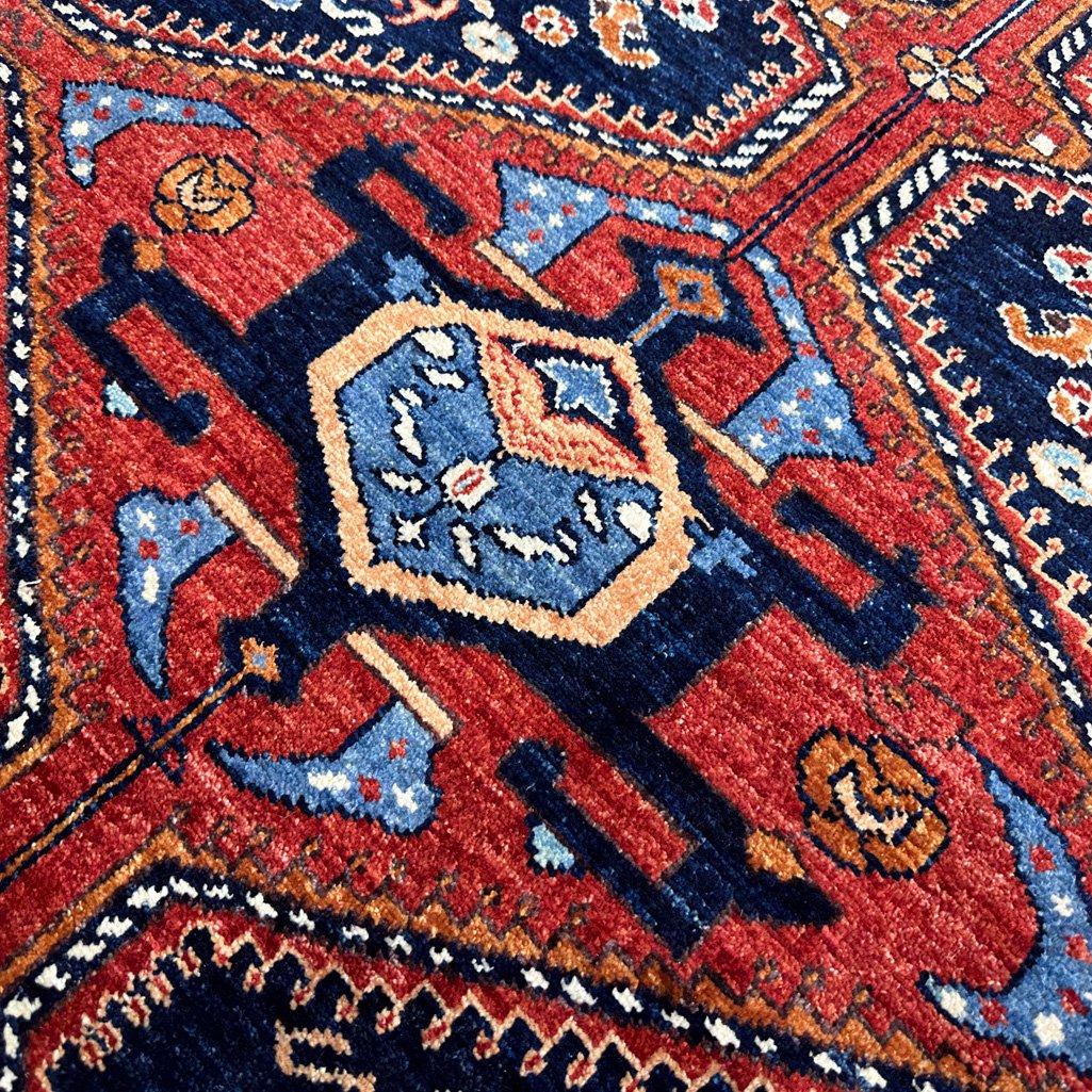 El Dokuma Bohem Afgan Kabile Yün Halı (255x300 cm) - Görsel 3