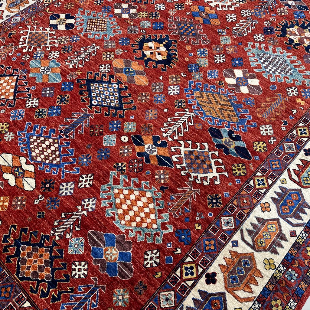 El Dokuma İran Kaşkai Yün Halı (260x340 cm) - Görsel 5
