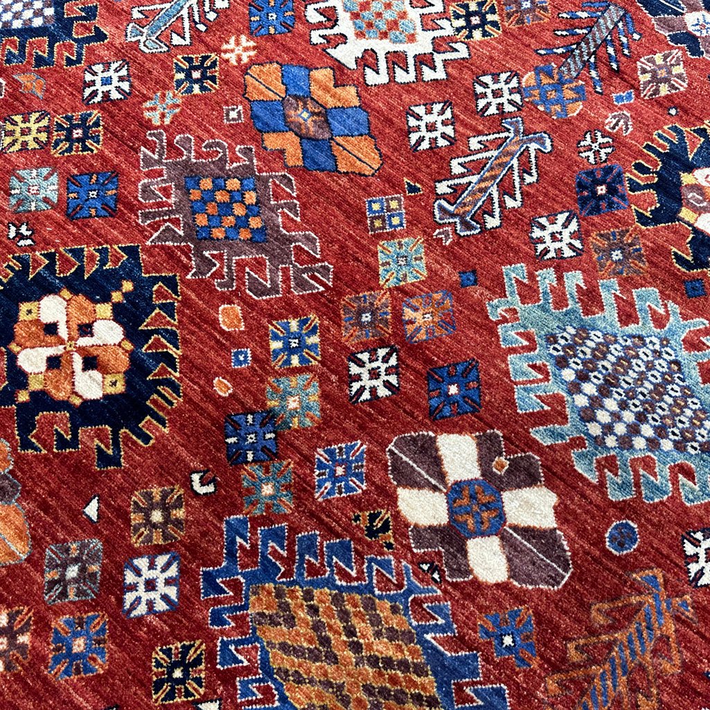 El Dokuma İran Kaşkai Yün Halı (260x340 cm) - Görsel 2