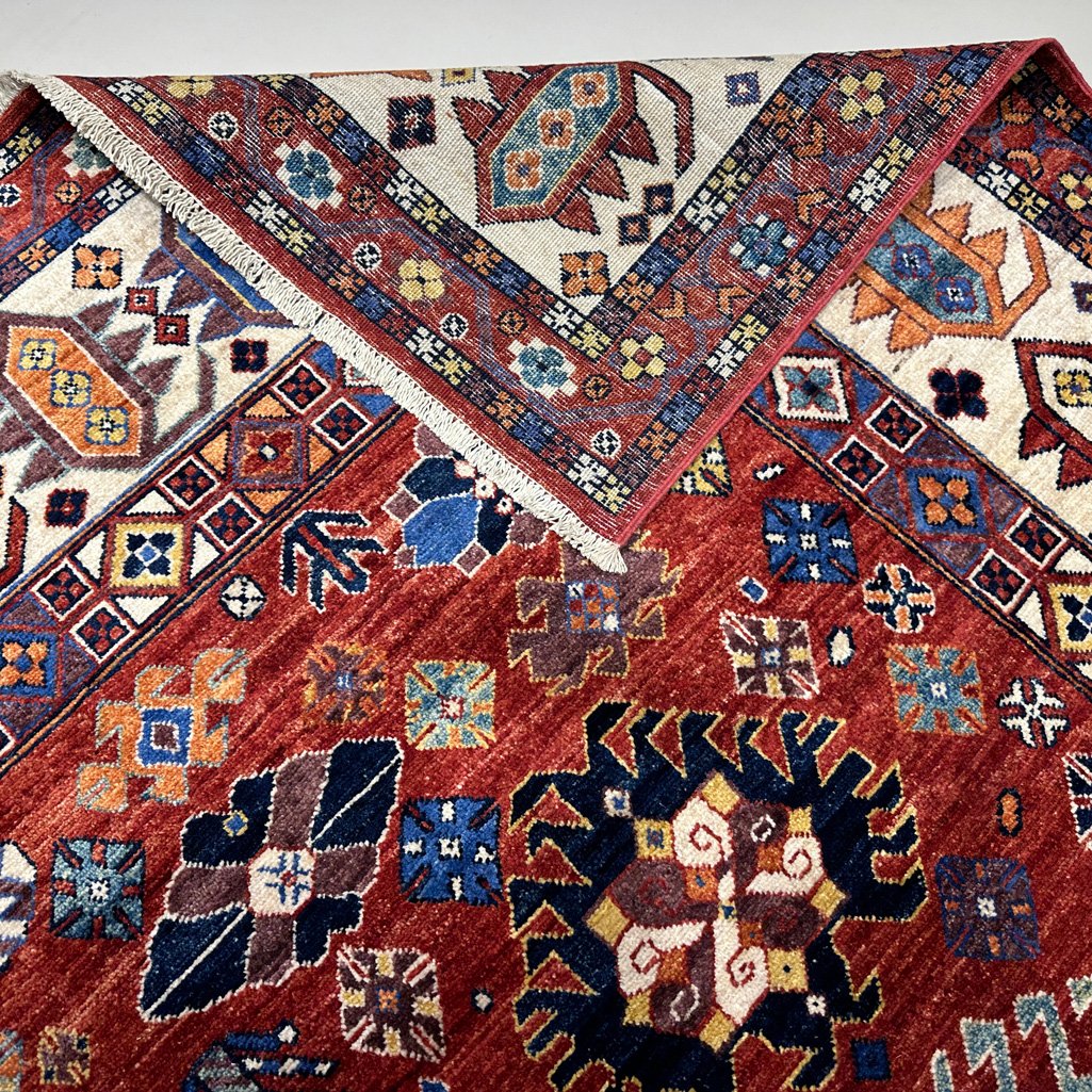 El Dokuma İran Kaşkai Yün Halı (260x340 cm) - Görsel 6