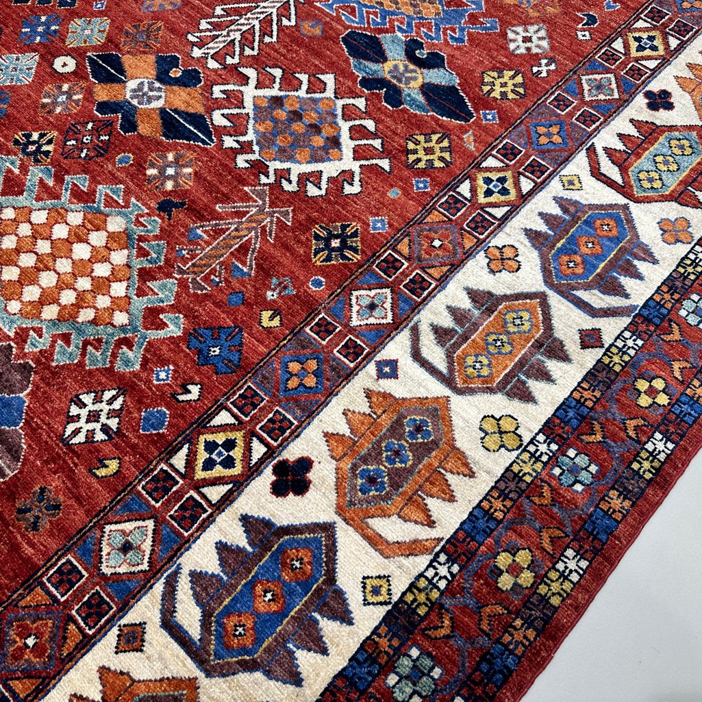El Dokuma İran Kaşkai Yün Halı (260x340 cm) - Görsel 8