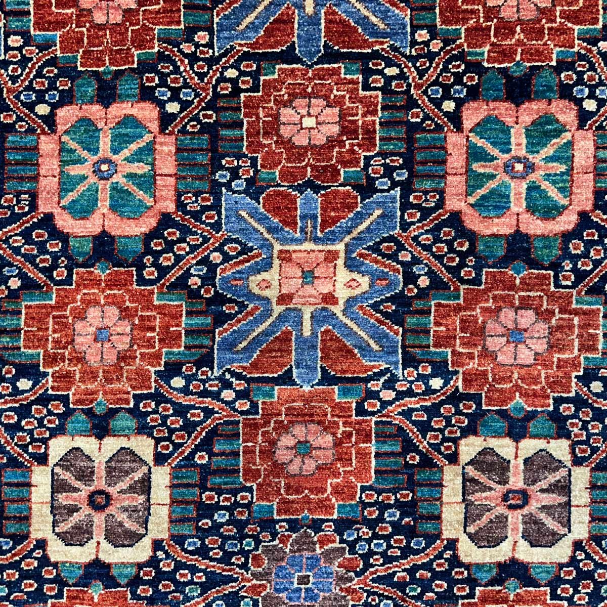 El Dokuma Afgan Kabile Yün Halı (245x300 cm) - Görsel 2