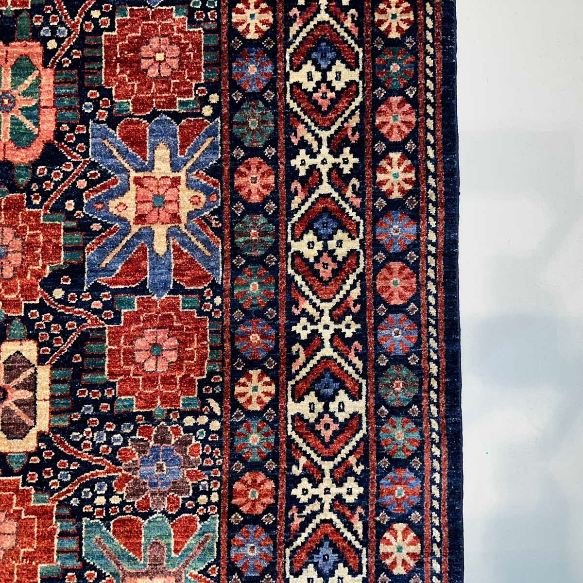 El Dokuma Afgan Kabile Yün Halı (245x300 cm) - Görsel 3