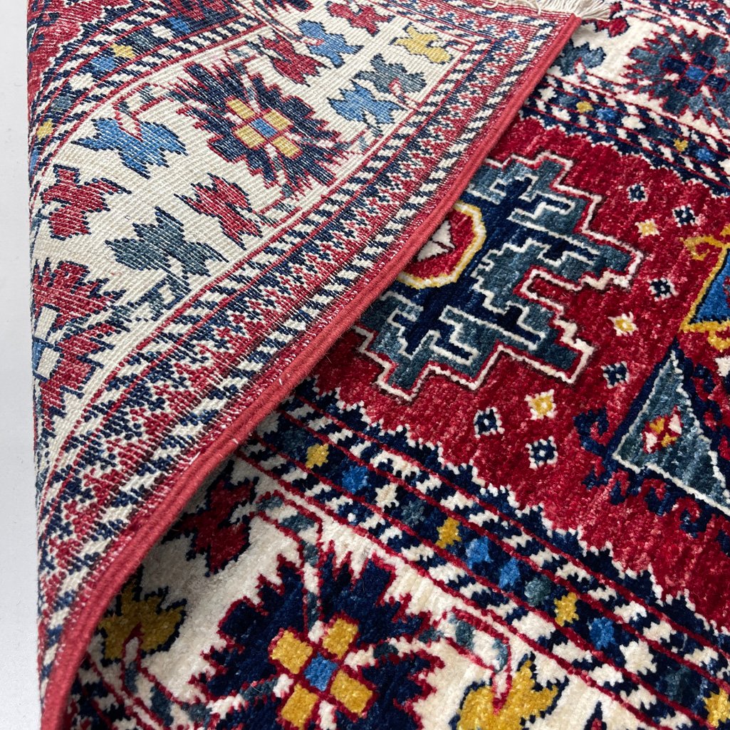 El Dokuma Afgan Kabile Yün Yolluk Halı (75x315 cm) - Görsel 6