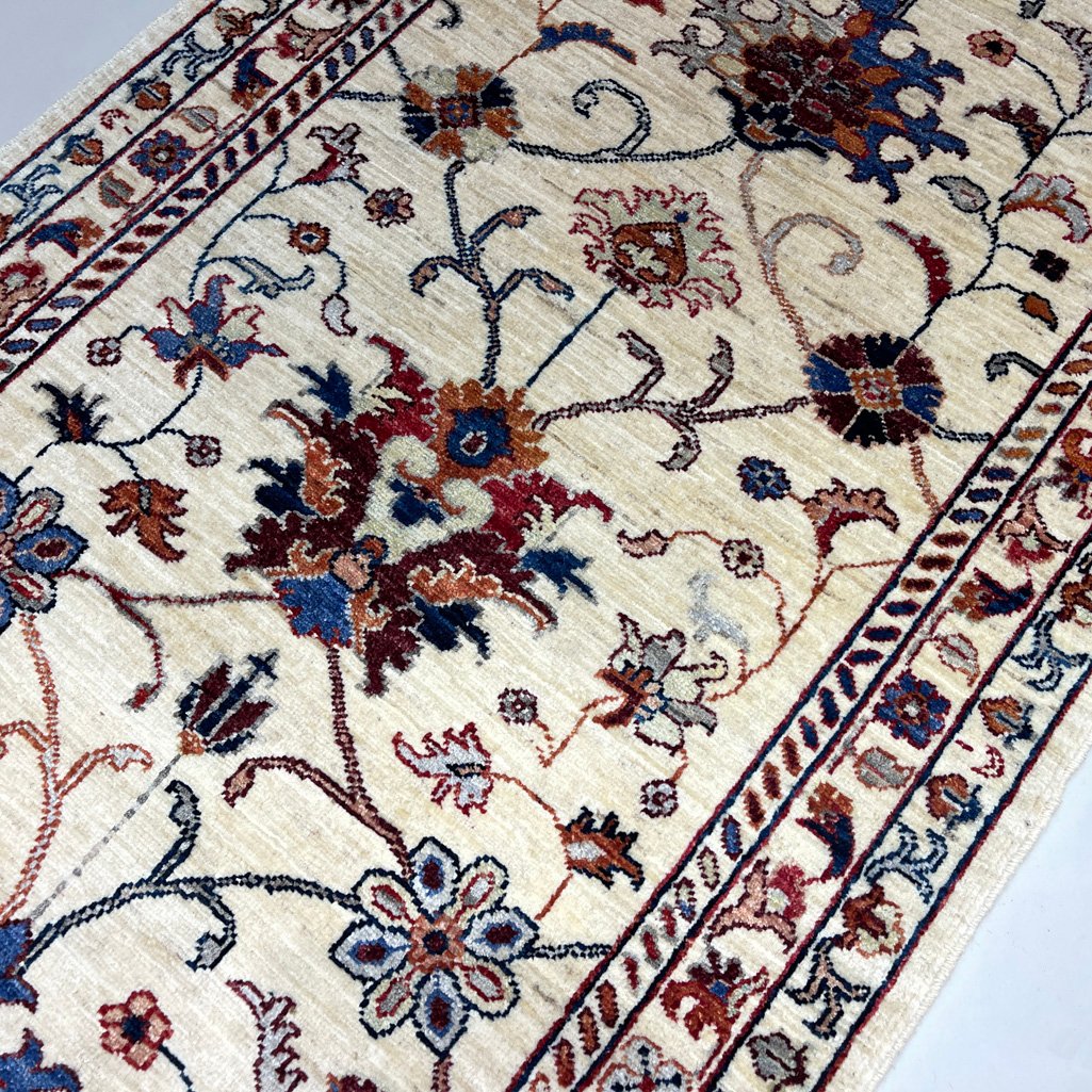 El Dokuma Afgan Sultani Yün Yolluk Halı (95x200 cm) - Görsel 7
