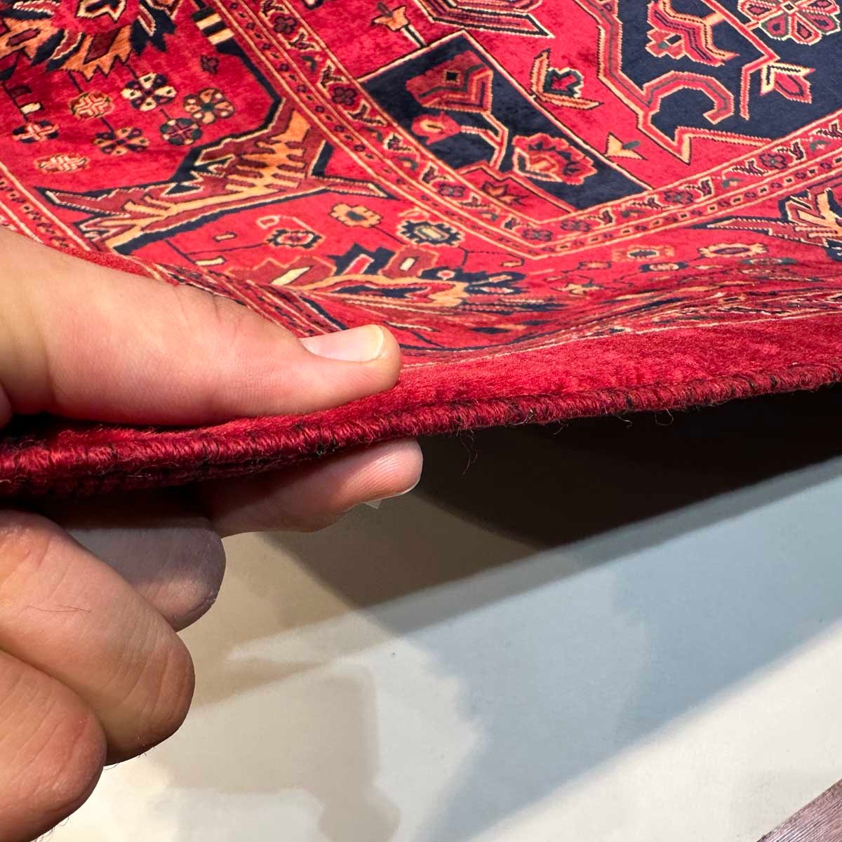 El Dokuma Afgan Heris Madalyon Yün Halı (310x420 cm) - Görsel 9