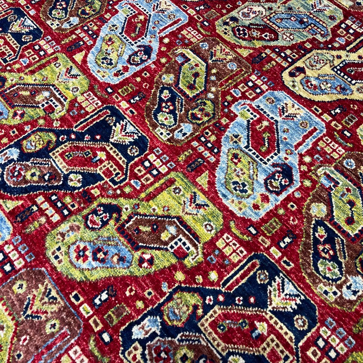 El Dokuma Afgan Kabile Yün Halı (150x260 cm) - Görsel 2