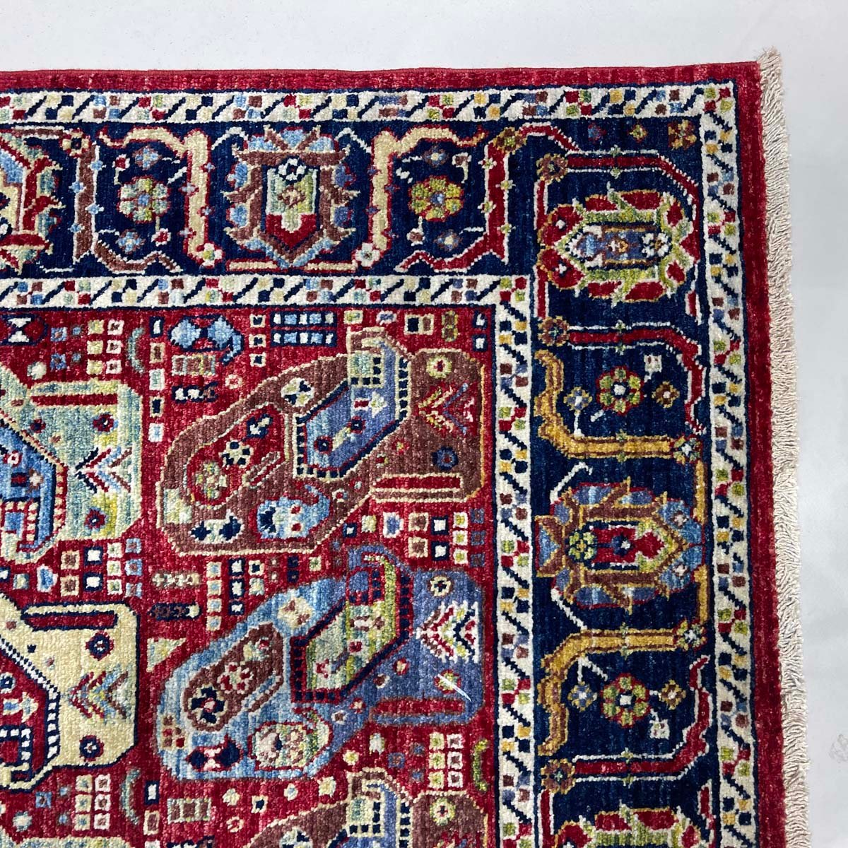 El Dokuma Afgan Kabile Yün Halı (150x260 cm) - Görsel 4