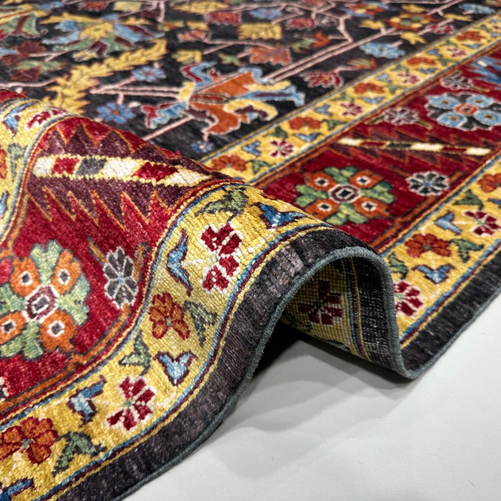 El Dokuma Bohem Afgan Kabile Yün Halı (240x340 cm) - Görsel 3