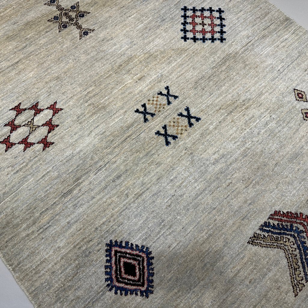 El Dokuma Modern Yün Halı (120x180 cm) - Görsel 3