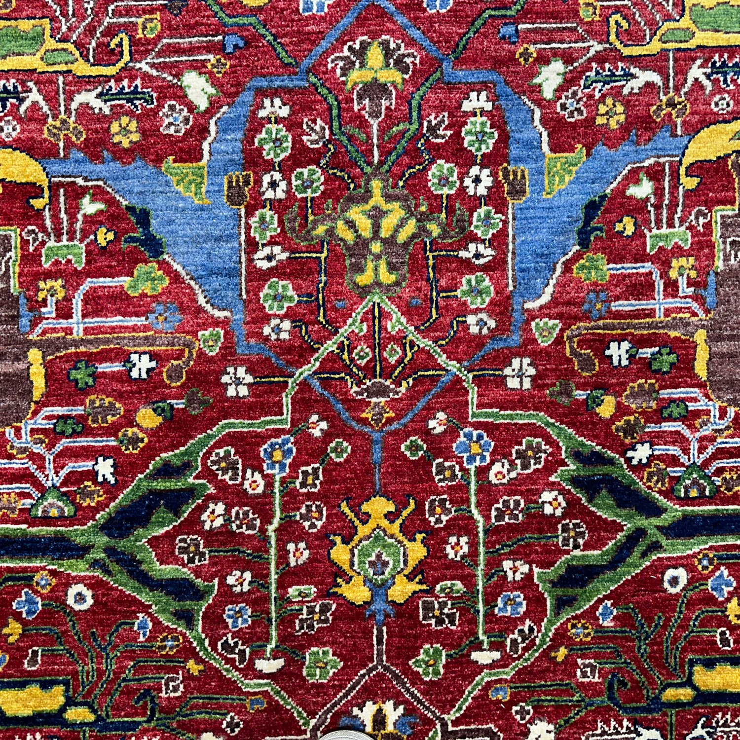 El Dokuma İran Bidjar Tasarım Yün Halı (280x360 cm) - Görsel 2