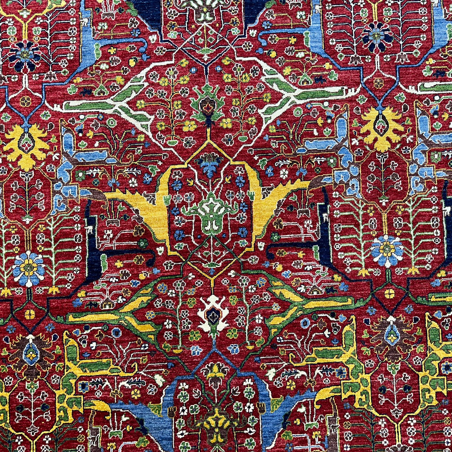 El Dokuma İran Bidjar Tasarım Yün Halı (280x360 cm) - Görsel 7
