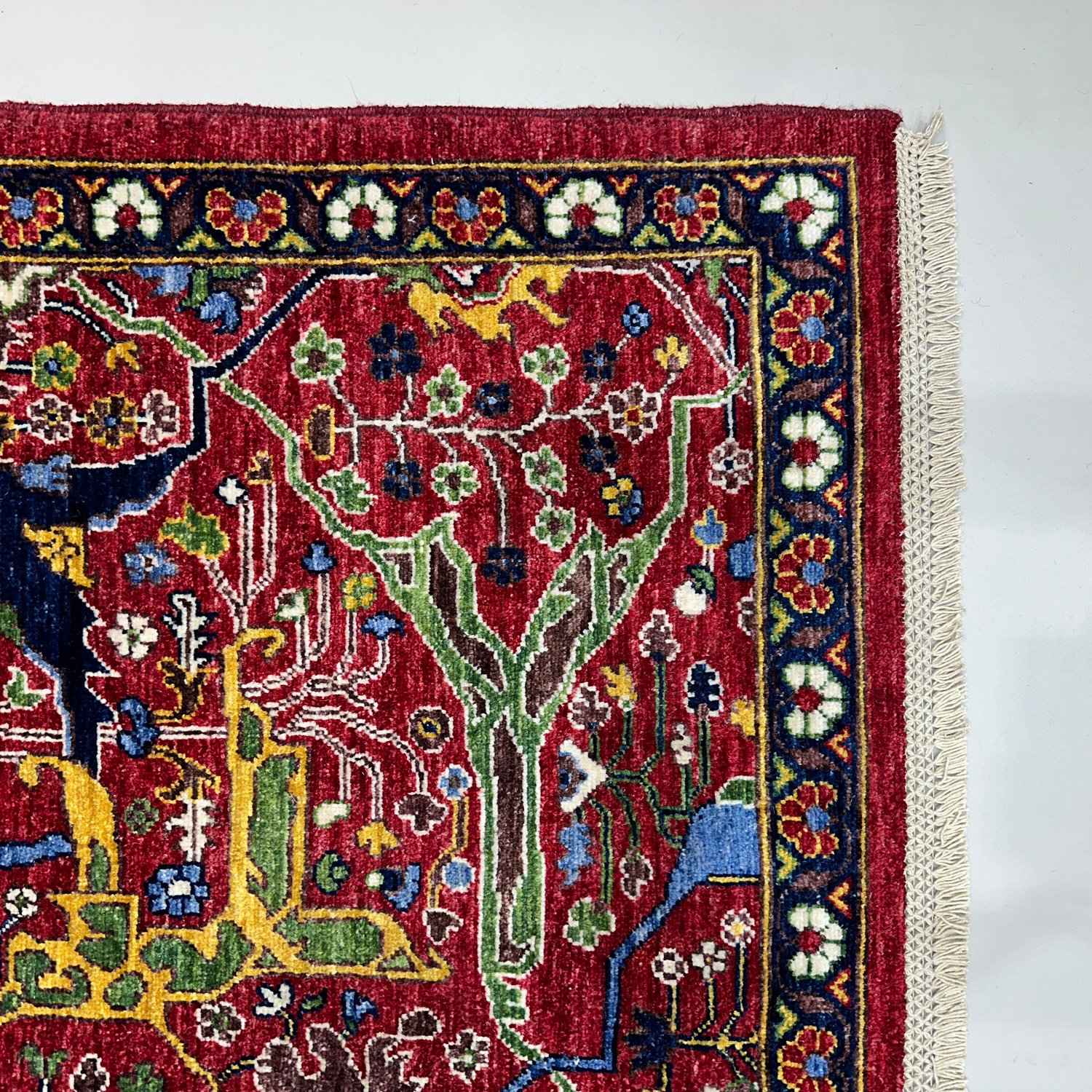 El Dokuma İran Bidjar Tasarım Yün Halı (280x360 cm) - Görsel 4