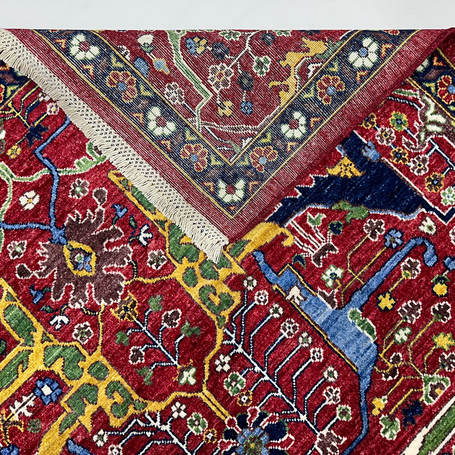 El Dokuma İran Bidjar Tasarım Yün Halı (280x360 cm) - Görsel 8
