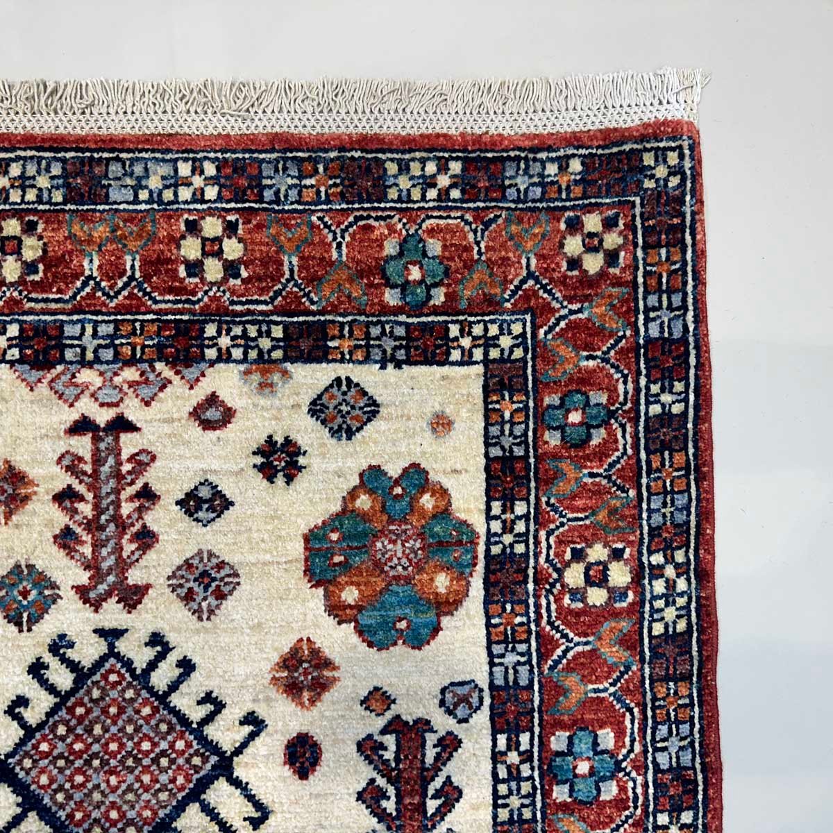 El Dokuma Kaşkai İran Yün Yolluk Halı (85x300 cm) - Görsel 7