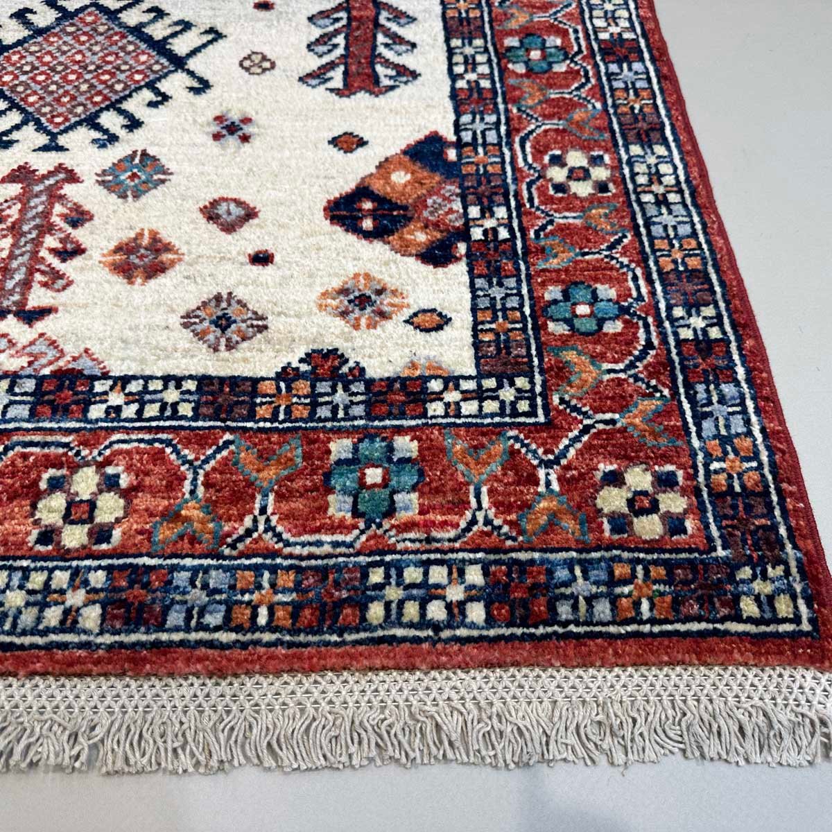 El Dokuma Kaşkai İran Yün Yolluk Halı (85x300 cm) - Görsel 2