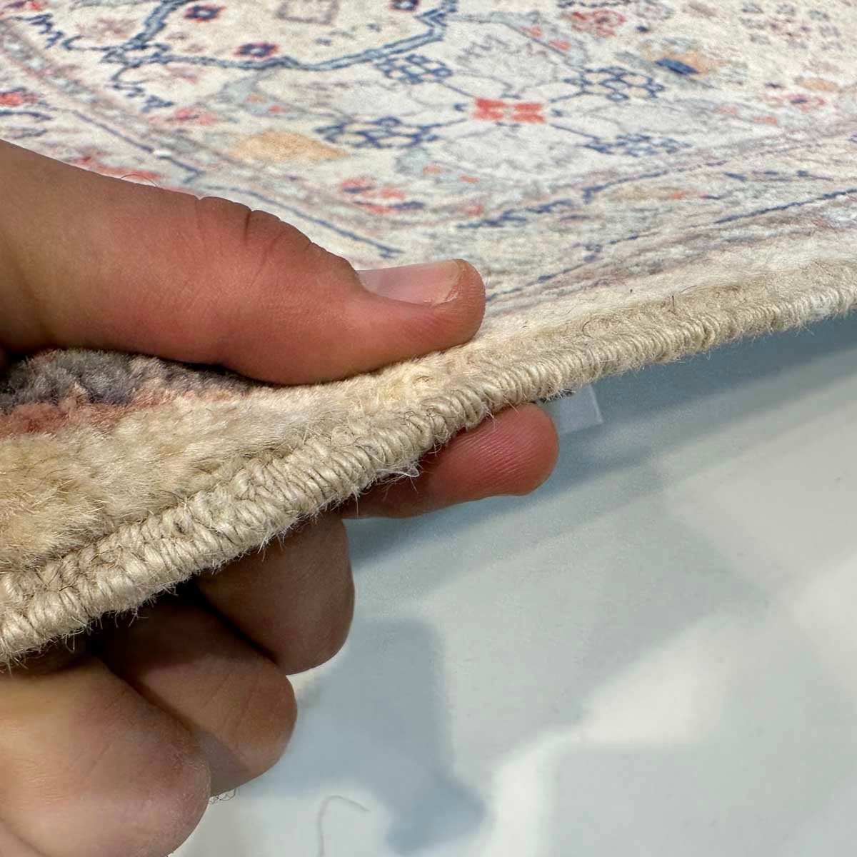 El Dokuma Uşak Nötr Yün Yolluk Halı (85x325 cm) - Görsel 8
