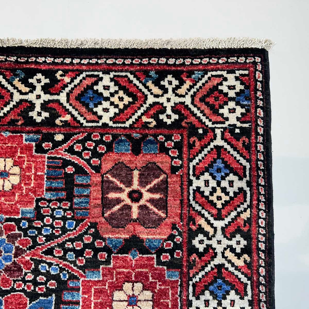 El Dokuma Afgan Kabile Yün Halı (100x150 cm) - Görsel 5