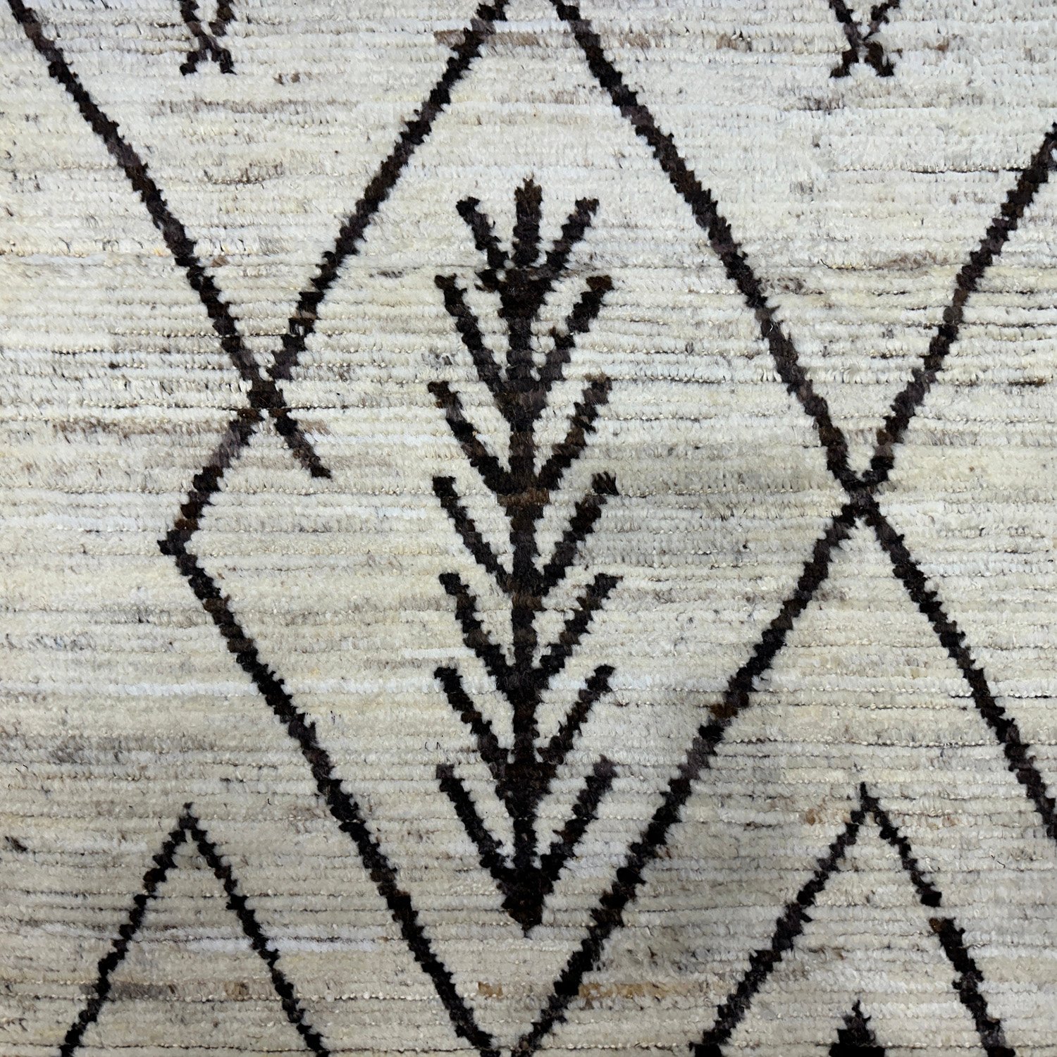 El Dokuma Bohem Natural Yün Fas Halısı (200x270 cm) - Görsel 2