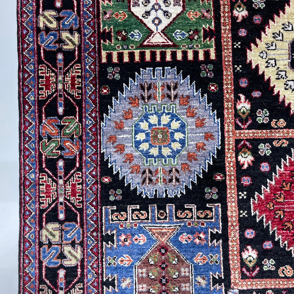 El Dokuma Afgan Veziri Kabile Yün Halı (160x240 cm) - Görsel 10