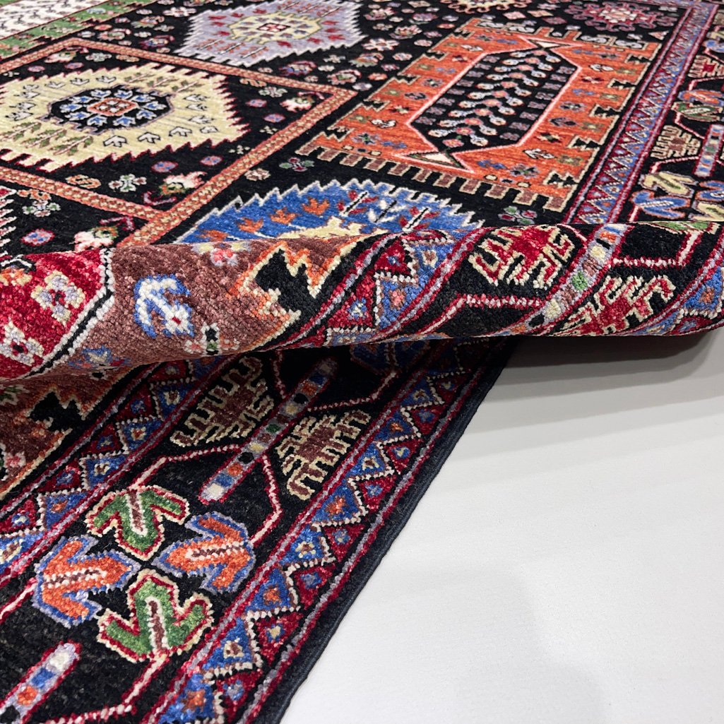 El Dokuma Afgan Veziri Kabile Yün Halı (160x240 cm) - Görsel 9