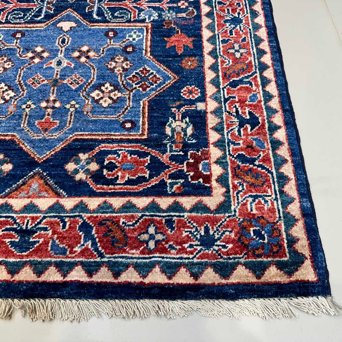 El Dokuma Afgan Kabile Yün Halı (85x115 cm) - Görsel 7