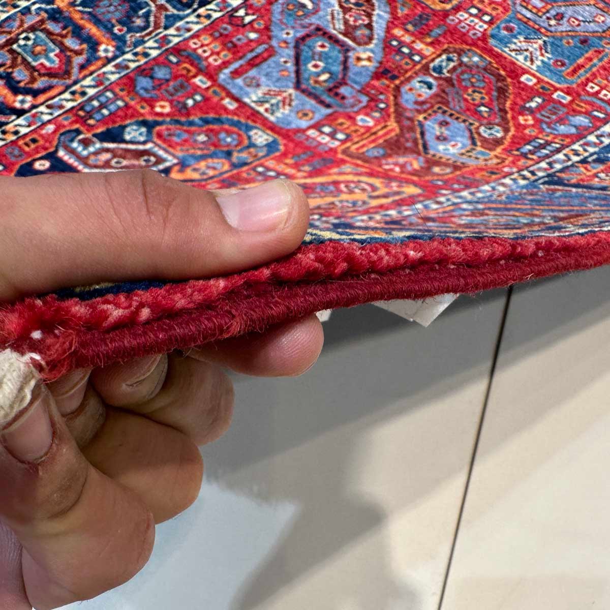 El Dokuma Bohem Afgan Kabile Yün Yolluk Halı (85x440 cm) - Görsel 9