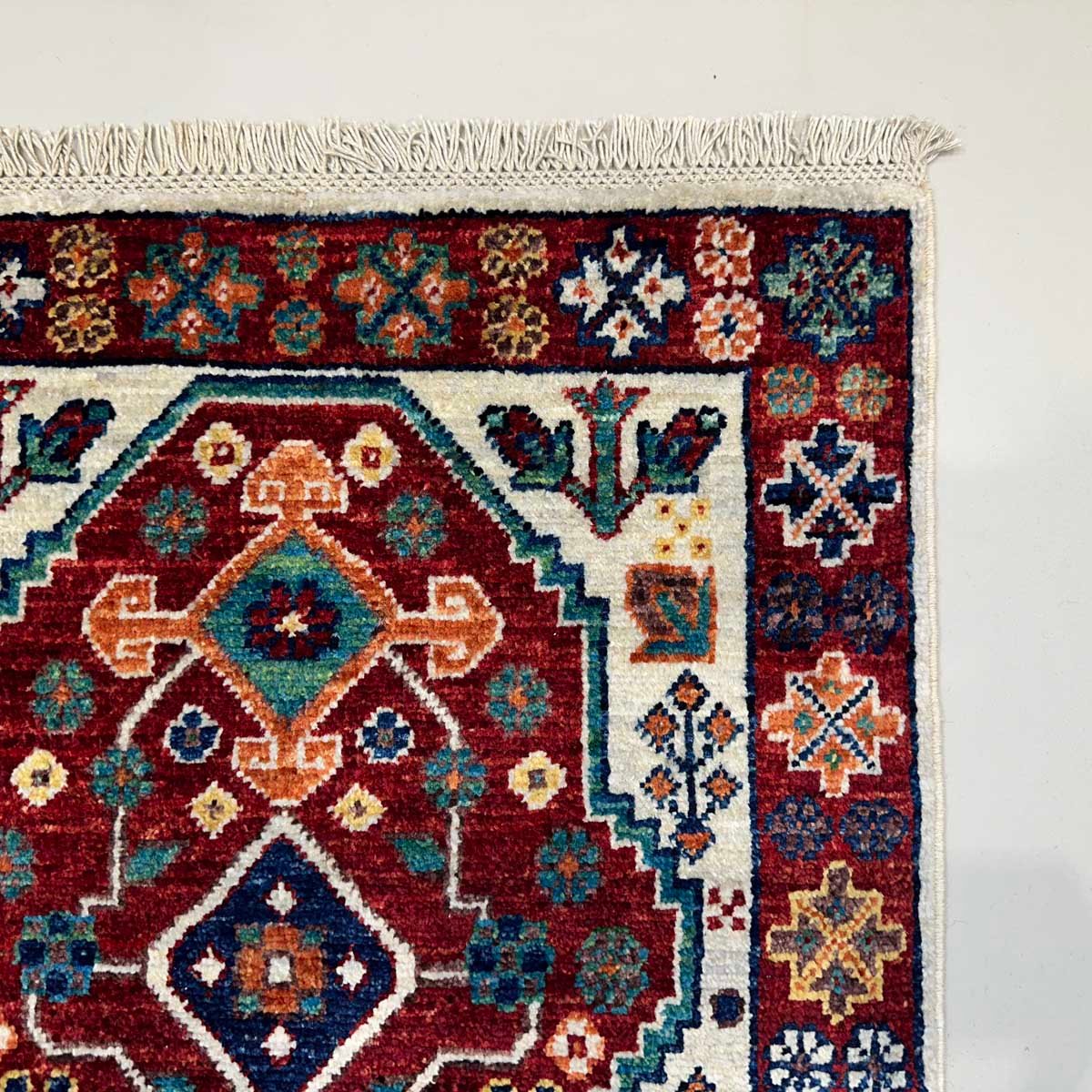 El Dokuma Geleneksel Afgan Kabile Yün Yolluk Halı (60x190 cm) - Görsel 7