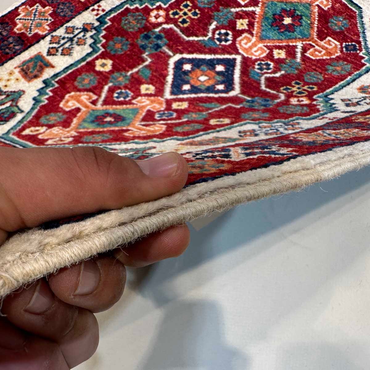 El Dokuma Geleneksel Afgan Kabile Yün Yolluk Halı (60x190 cm) - Görsel 8