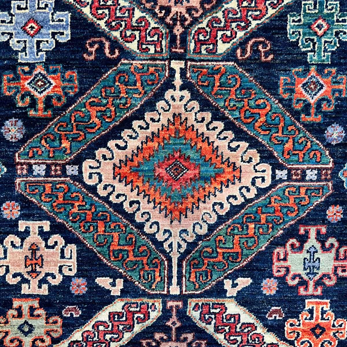 El Dokuma Kaşkai İran Yün Yolluk Halı (90x310 cm) - Görsel 2