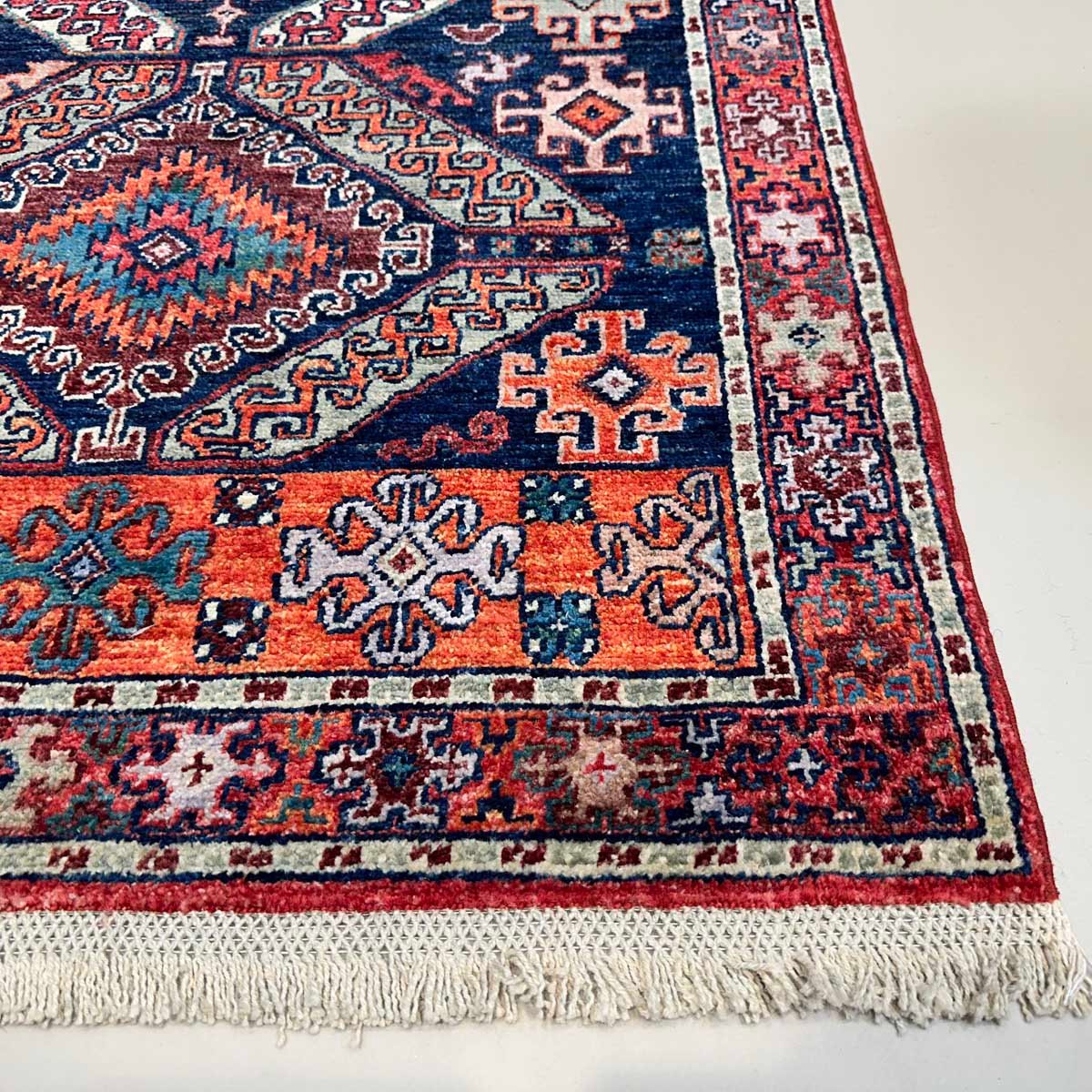 El Dokuma Kaşkai İran Yün Yolluk Halı (90x310 cm) - Görsel 3