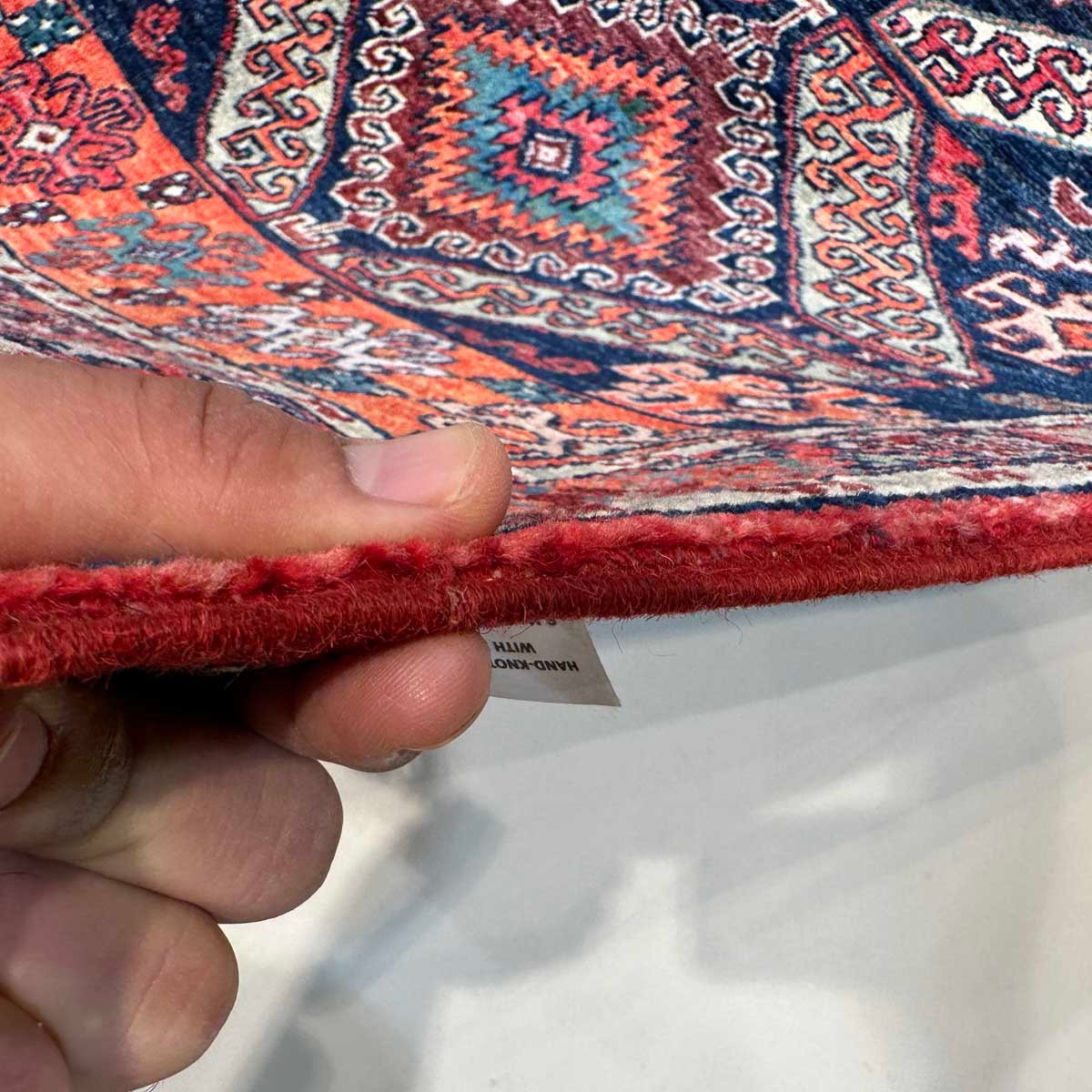 El Dokuma Kaşkai İran Yün Yolluk Halı (90x310 cm) - Görsel 8