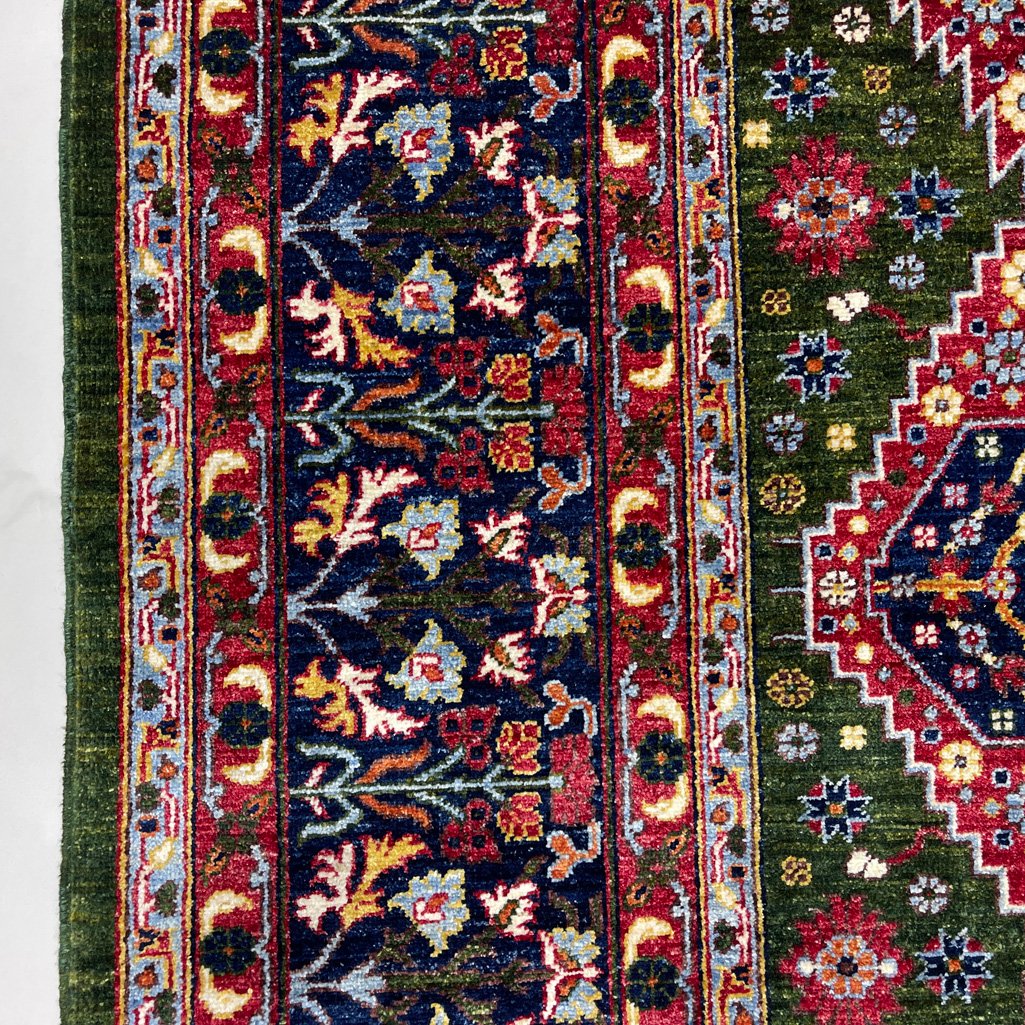 El Dokuma Madalyon İran Sarapi Yün Halı (250x300 cm) - Görsel 4