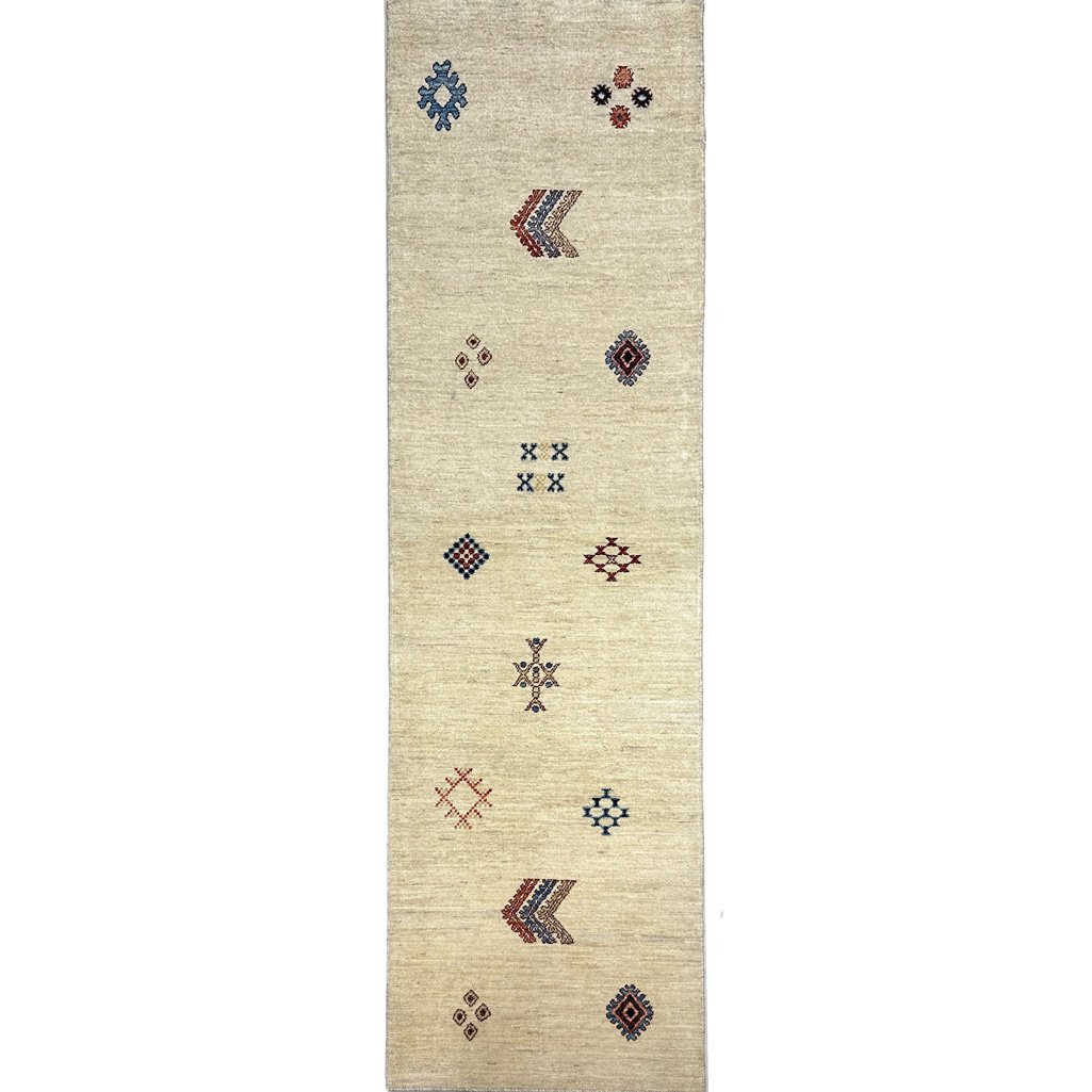 El Dokuma Modern Yün Yolluk Halı (75x250 cm)