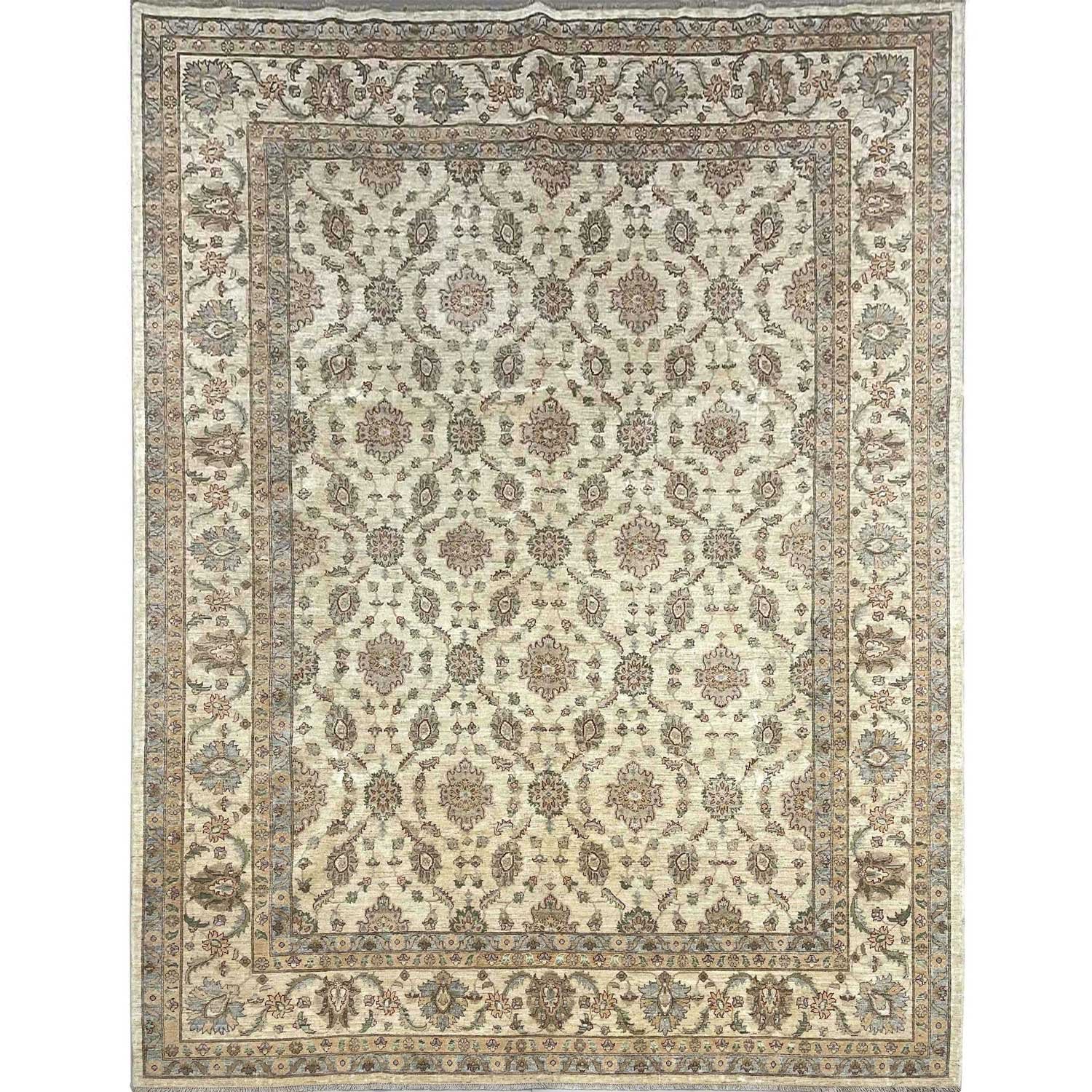 El Dokuma Uşak Natural Bej Yün Halı (300x415 cm)