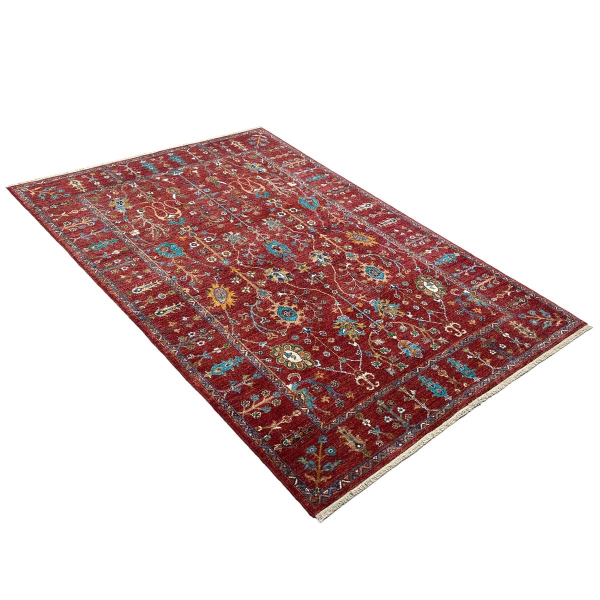 El Dokuma Afgan Sultani Yün Halı (170x250 cm) - Görsel 7