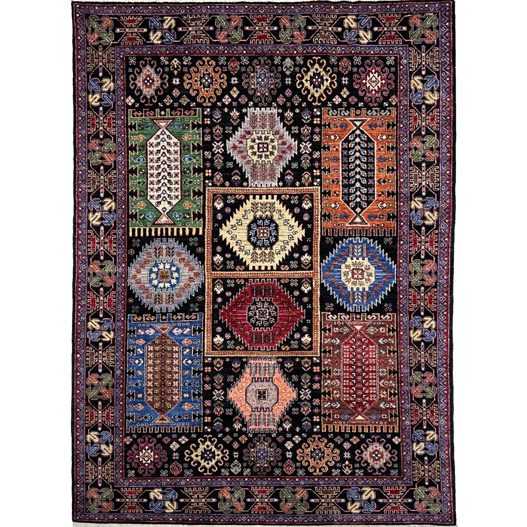El Dokuma Afgan Veziri Kabile Yün Halı (185x280 cm)